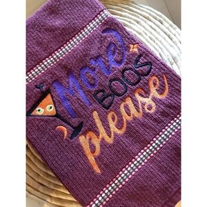More Boos Please Fall Halloween Bar Funny Kitchen Towel Great Gift Idea!